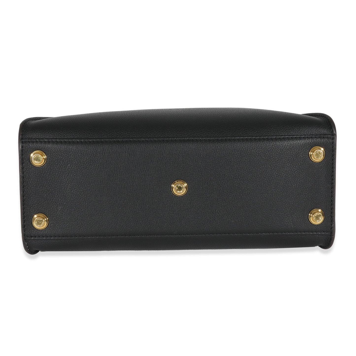 Louis Vuitton Louis Vuitton Black & Tan Calfskin And Monogram Canvas On My Side MM