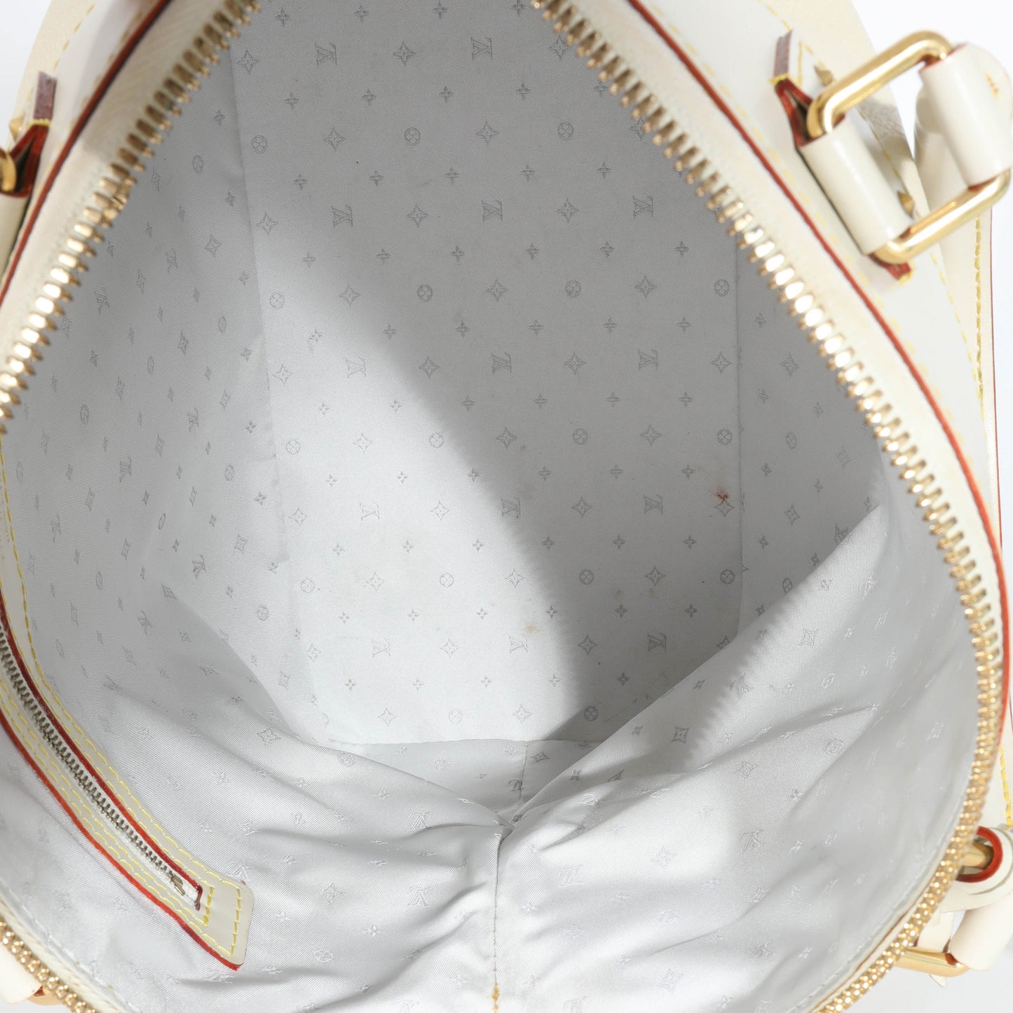 Louis Vuitton Louis Vuitton Ivory Leather Suhali Lockit MM