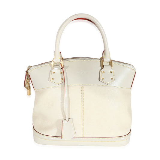 Louis Vuitton Louis Vuitton Ivory Leather Suhali Lockit MM
