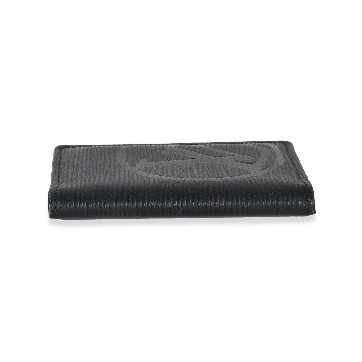 Louis Vuitton Louis Vuitton Black Epi Initials Pocket Organizer