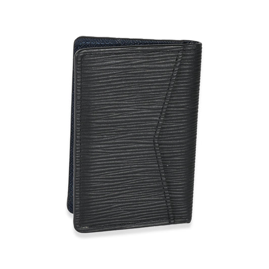Louis Vuitton Louis Vuitton Black Epi Initials Pocket Organizer