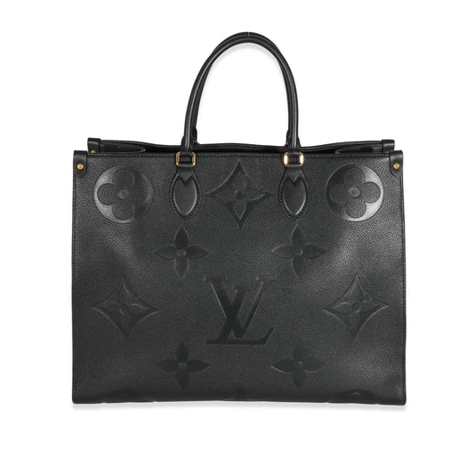 Louis Vuitton Louis Vuitton Black Empreinte Monogram Giant OnTheGo GM