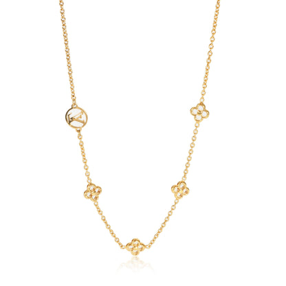 Louis Vuitton Louis Vuitton Flower Station Gold Tone Necklace