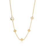 Louis Vuitton Louis Vuitton Flower Station Gold Tone Necklace