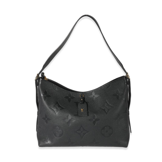 Louis Vuitton Louis Vuitton Black Empreinte Monogram CarryAll MM