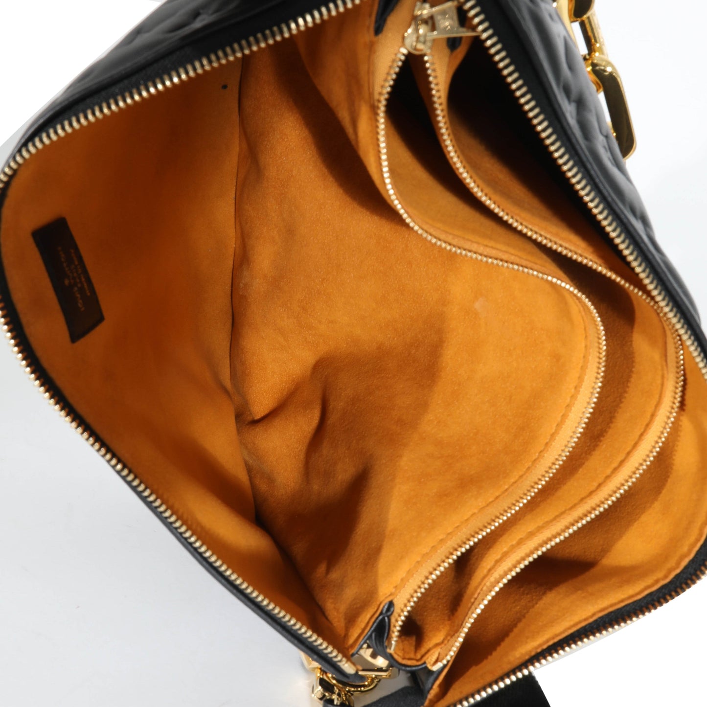 Louis Vuitton Black Monogram Puffy Lambskin Coussin MM