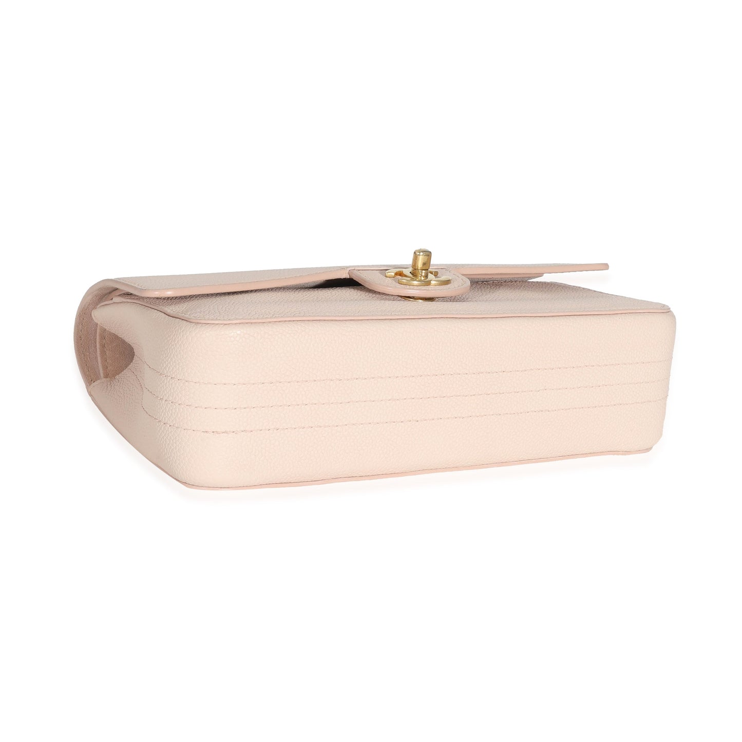 Chanel Beige Caviar Medium Classic Pure Double Flap Bag