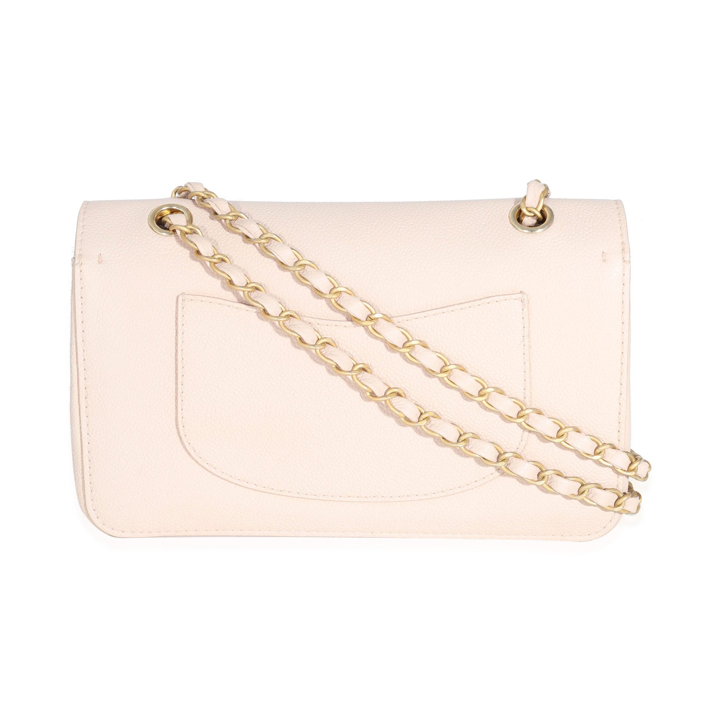 Chanel Beige Caviar Medium Classic Pure Double Flap Bag