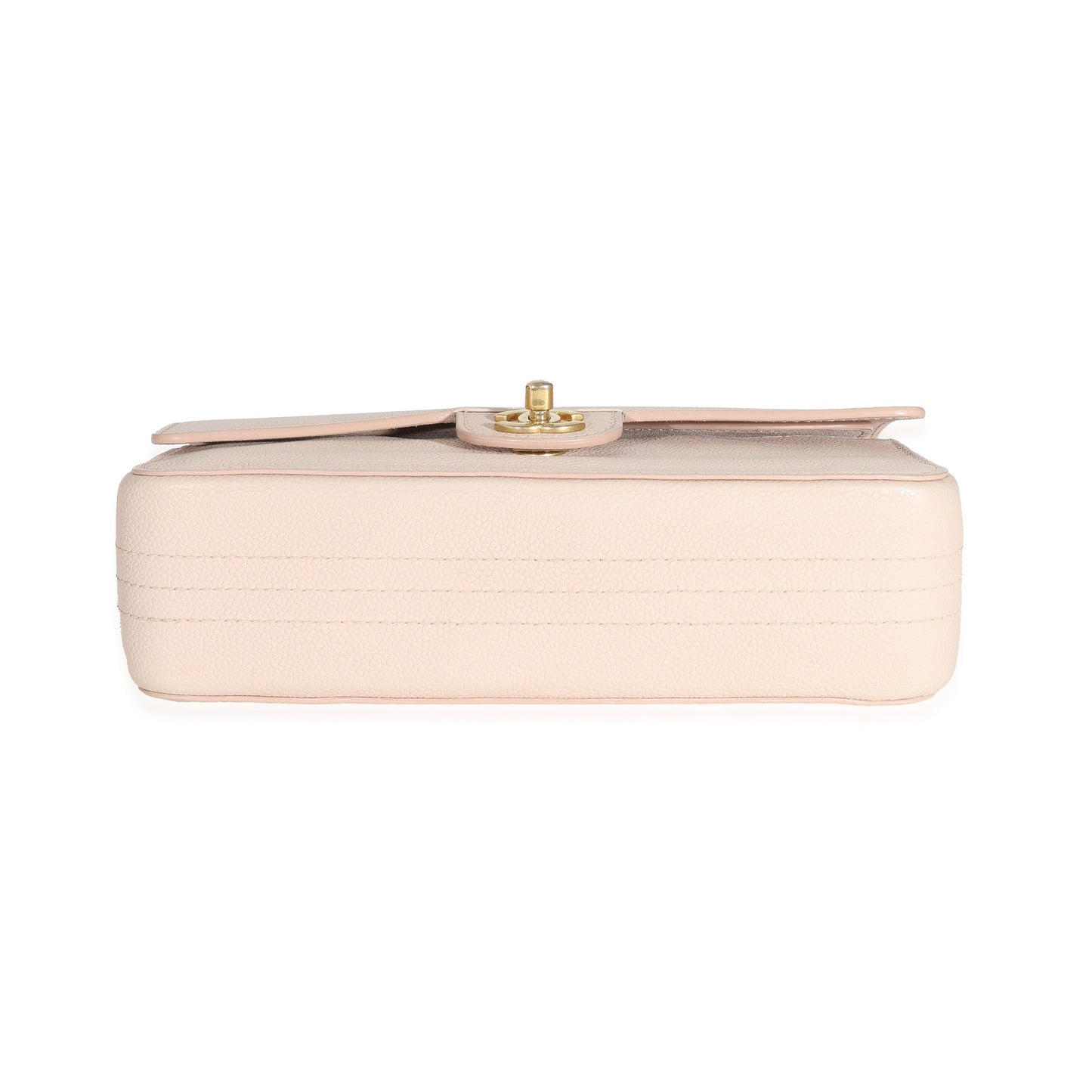 Chanel Beige Caviar Medium Classic Pure Double Flap Bag