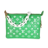 Louis Vuitton Louis Vuitton Green White Puffy Lambskin Monogram Coussin PM