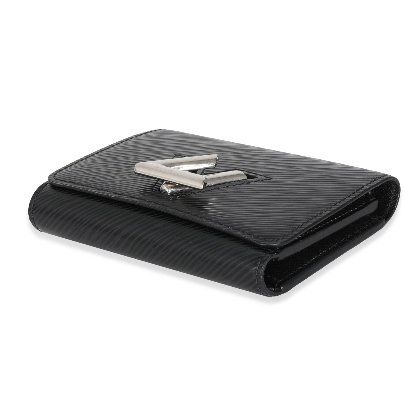 Louis Vuitton Louis Vuitton Black Epi Twist Compact Wallet