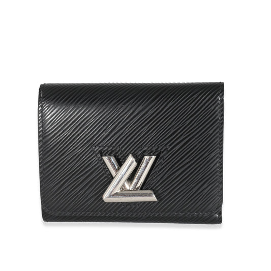 Louis Vuitton Louis Vuitton Black Epi Twist Compact Wallet