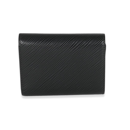 Louis Vuitton Louis Vuitton Black Epi Twist Compact Wallet