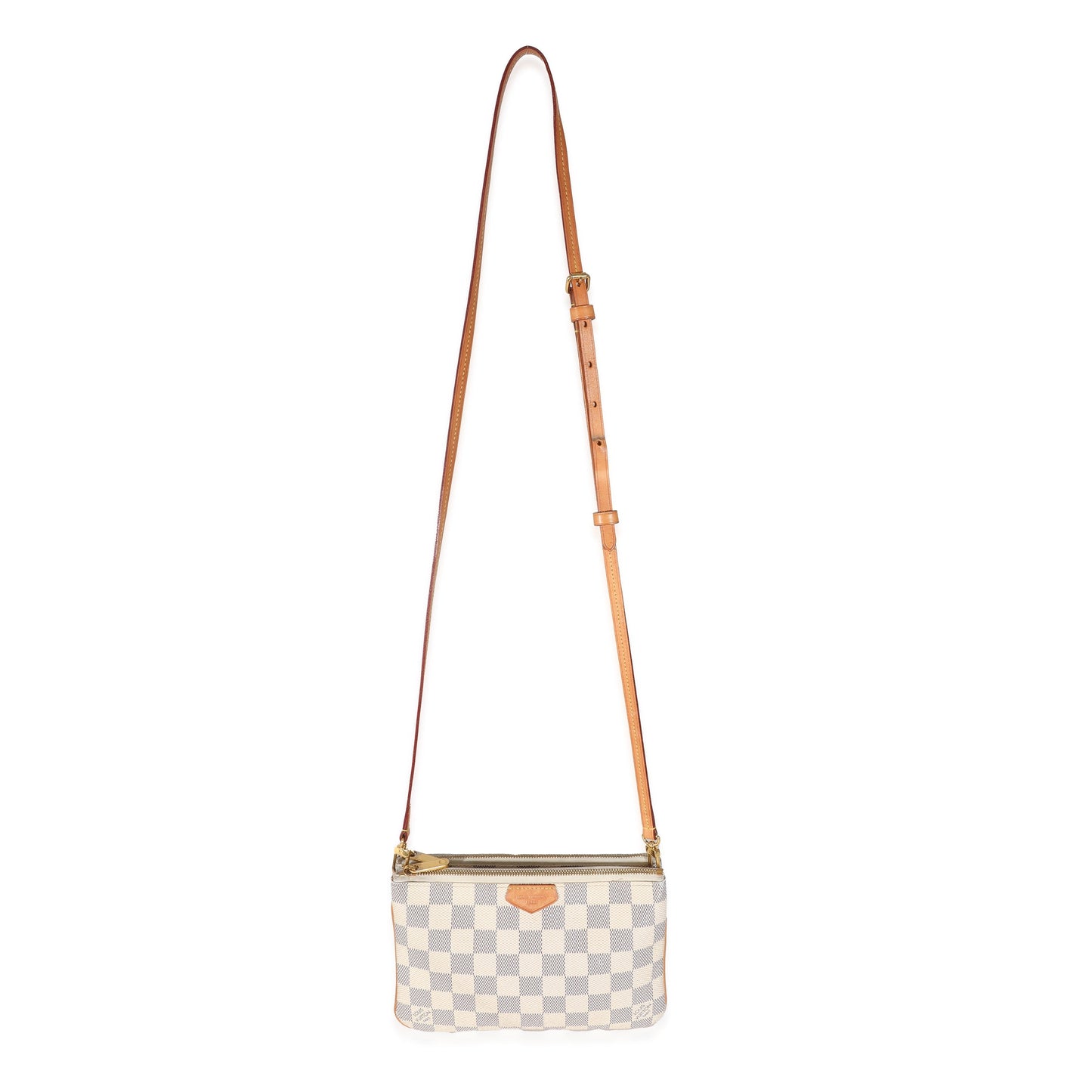 Louis Vuitton Louis Vuitton Damier Azur Canvas Double Zip Pochette