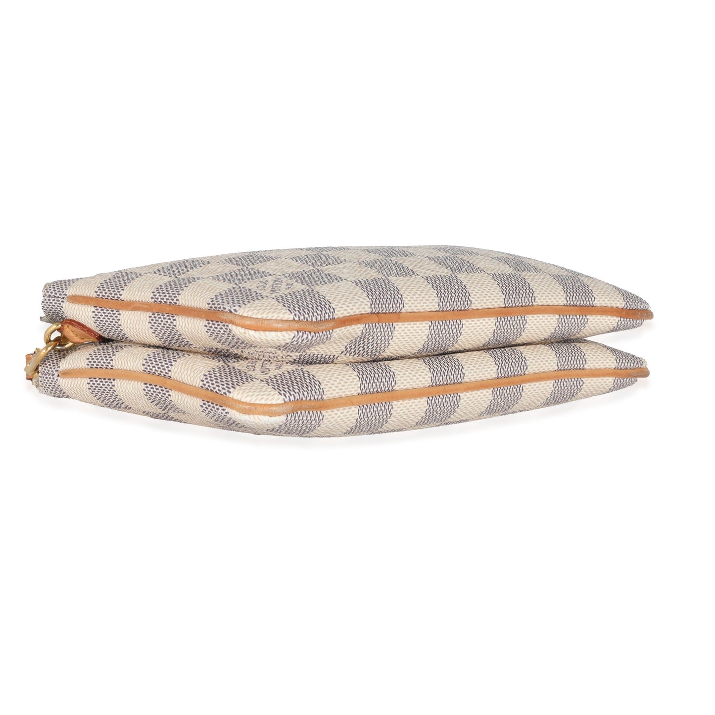 Louis Vuitton Louis Vuitton Damier Azur Canvas Double Zip Pochette