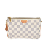 Louis Vuitton Louis Vuitton Damier Azur Canvas Double Zip Pochette