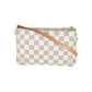 Louis Vuitton Louis Vuitton Damier Azur Canvas Double Zip Pochette