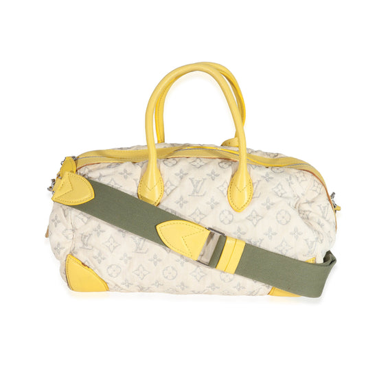 Louis Vuitton Louis Vuitton Jaune Monogram Denim Round Speedy Bag