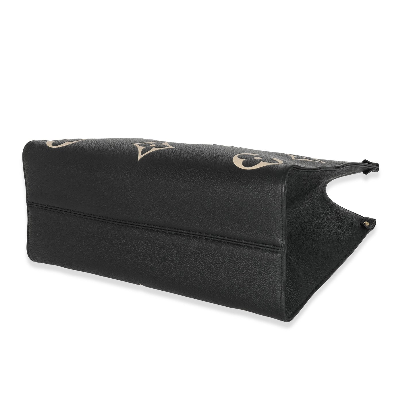 Louis Vuitton Louis Vuitton Black Beige Monogram Giant Empreinte OnTheGo MM