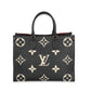 Louis Vuitton Louis Vuitton Black Beige Monogram Giant Empreinte OnTheGo MM