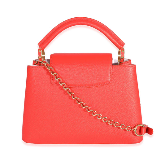Louis Vuitton Louis Vuitton Tonic Orange Taurillon Capucines BB