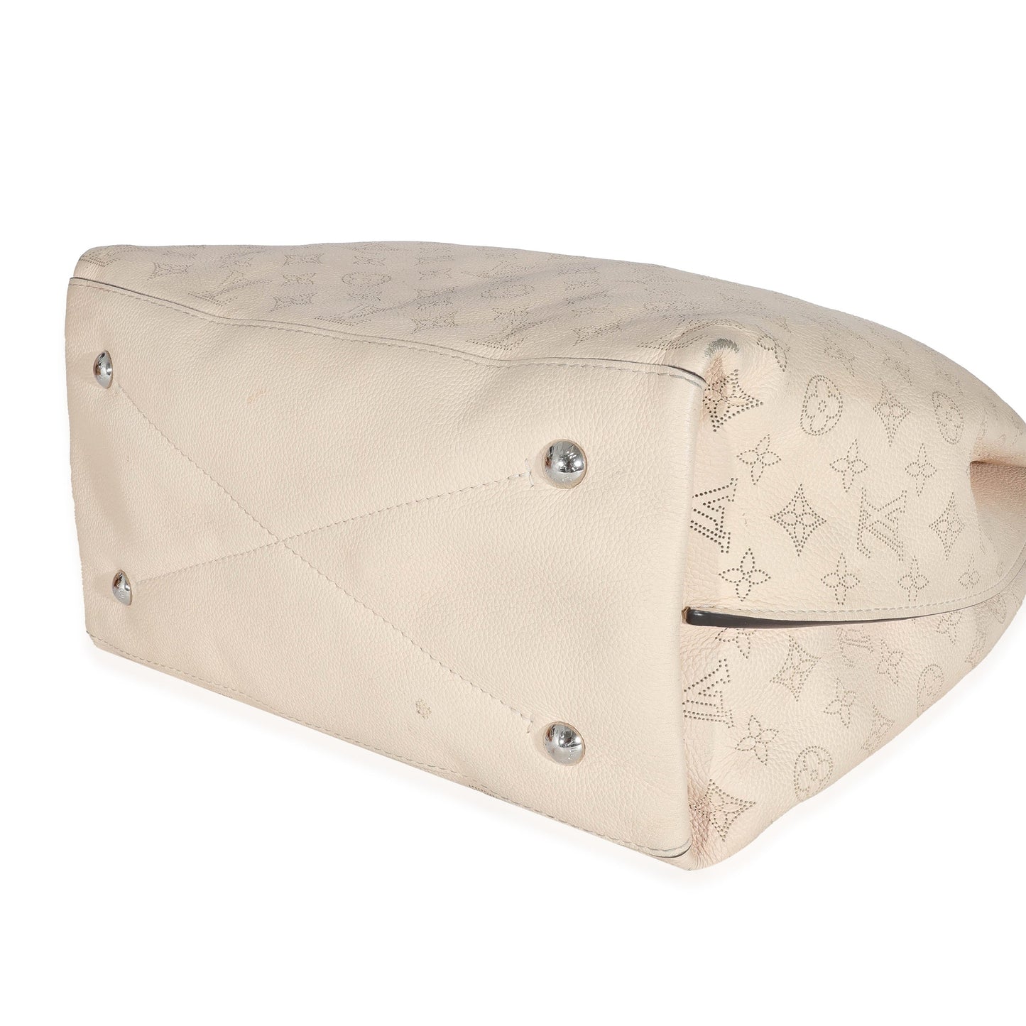 Louis Vuitton Louis Vuitton Cream Mahina Carmel Hobo