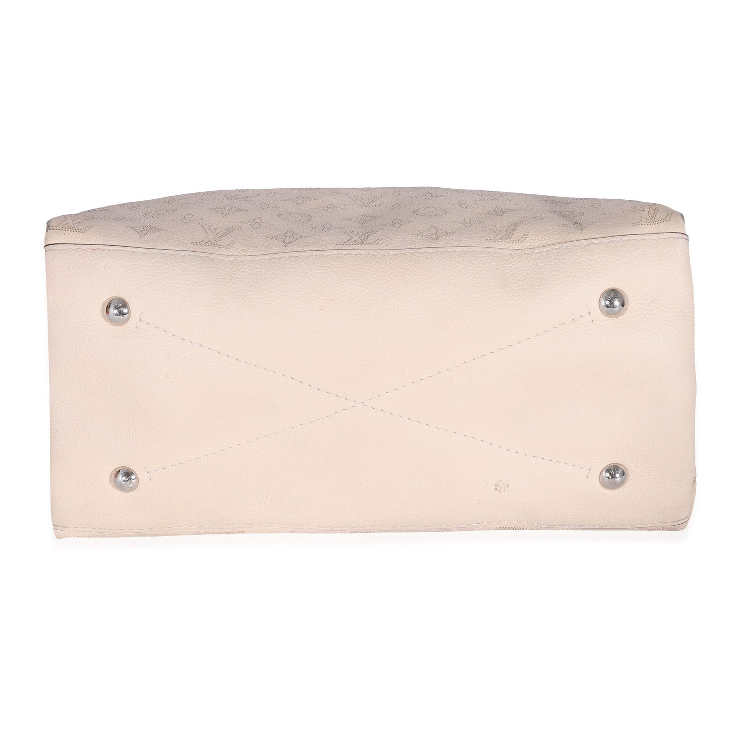 Louis Vuitton Louis Vuitton Cream Mahina Carmel Hobo