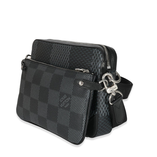 Louis Vuitton Louis Vuitton Damier Graphite 3D Canvas Trio Messenger