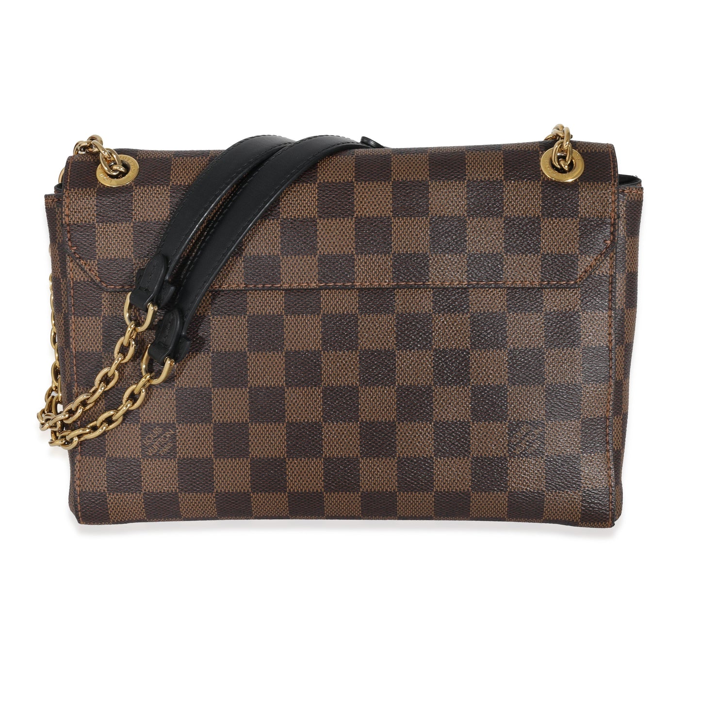 Louis Vuitton Louis Vuitton Black Calfskin Damier Ebene Canvas Vavin PM