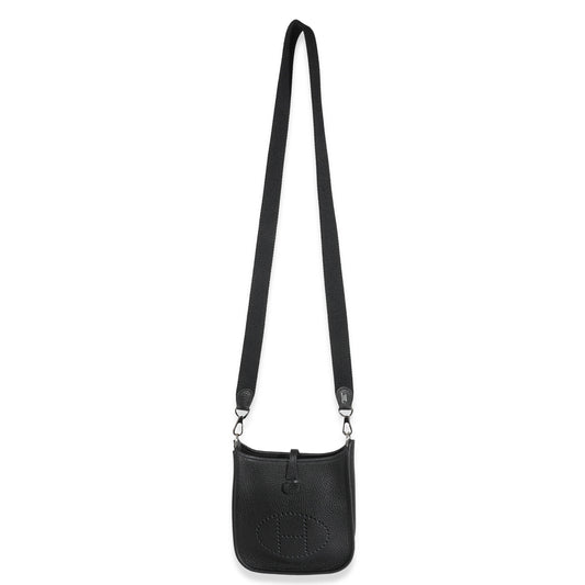 Luxury Hermes Black Clémence Evelyne 16 Amazone TPM