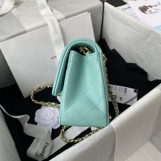 CHL - Mini Classic Handbag Light Blue For Women 7.9in/20cm