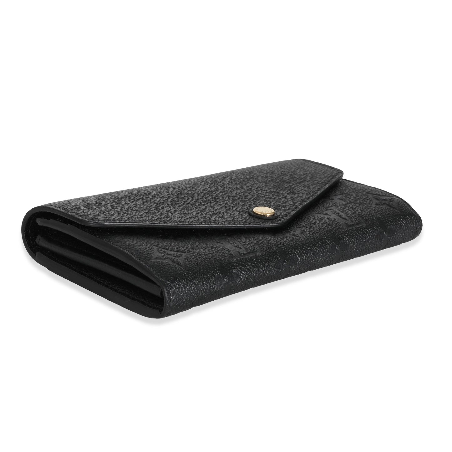 Louis Vuitton Louis Vuitton Black Empreinte Sarah Wallet
