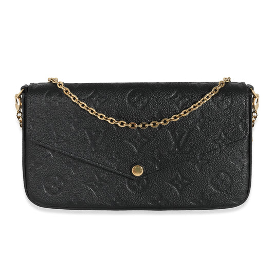 Louis Vuitton Louis Vuitton Black Monogram Empreinte Félicie Pochette