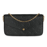 Louis Vuitton Louis Vuitton Black Monogram Empreinte Félicie Pochette