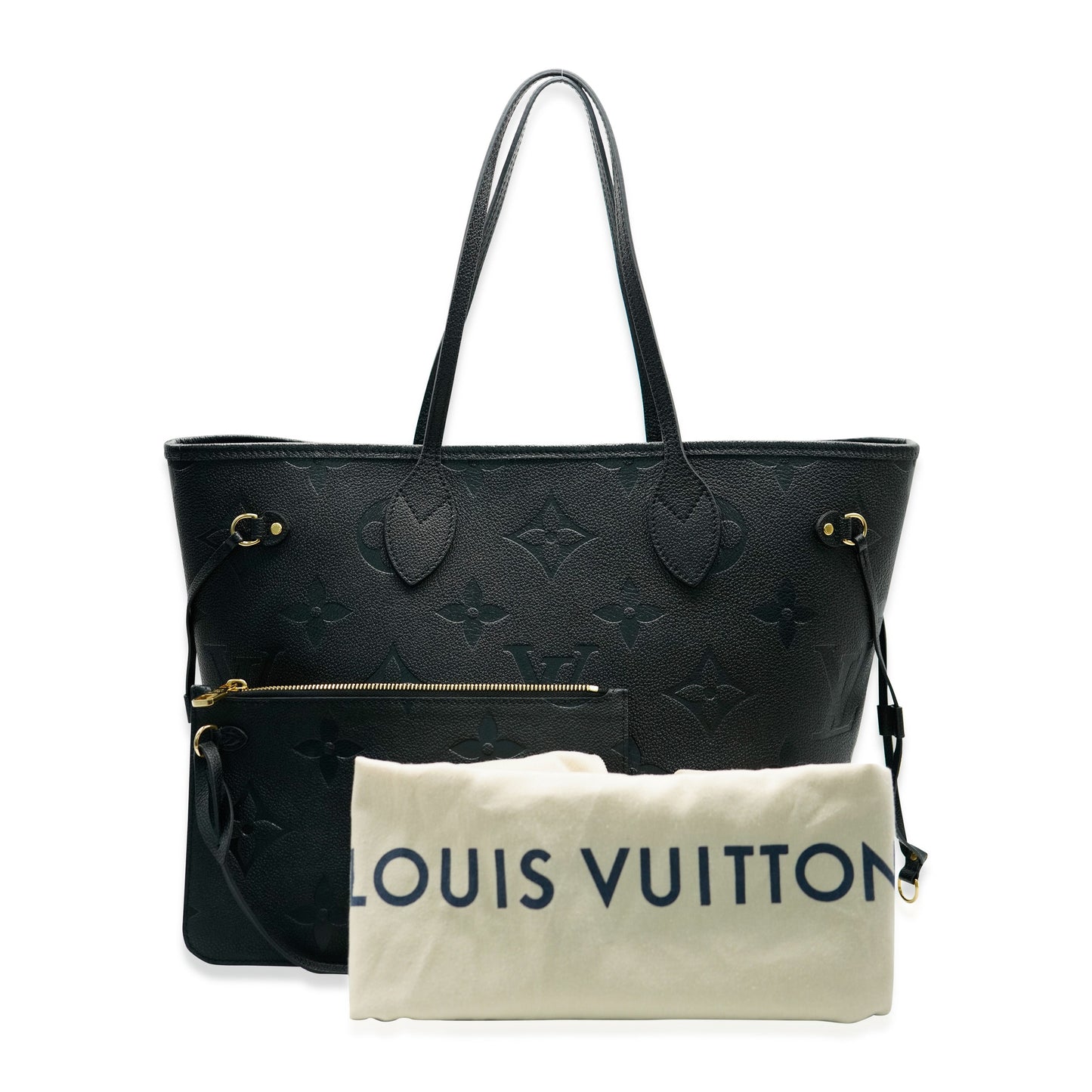 Louis Vuitton Louis Vuitton Black Monogram Empreinte Neverfull MM
