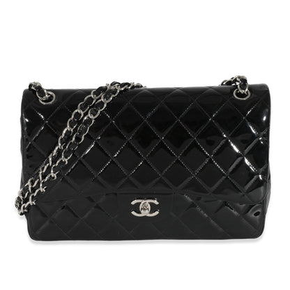 Chanel Black Patent Classic Jumbo Flap Bag