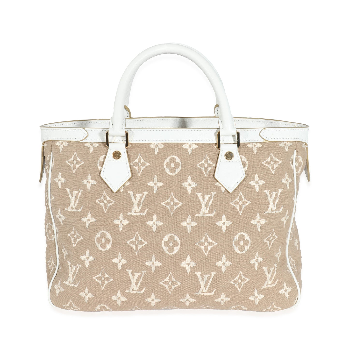 Louis Vuitton Louis Vuitton Blanc Monogram Jacquard Sabbia Cabas MM