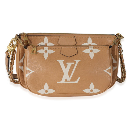 Louis Vuitton Louis Vuitton  Arizona Creme Giant Empreinte Multi Pochette Accessories