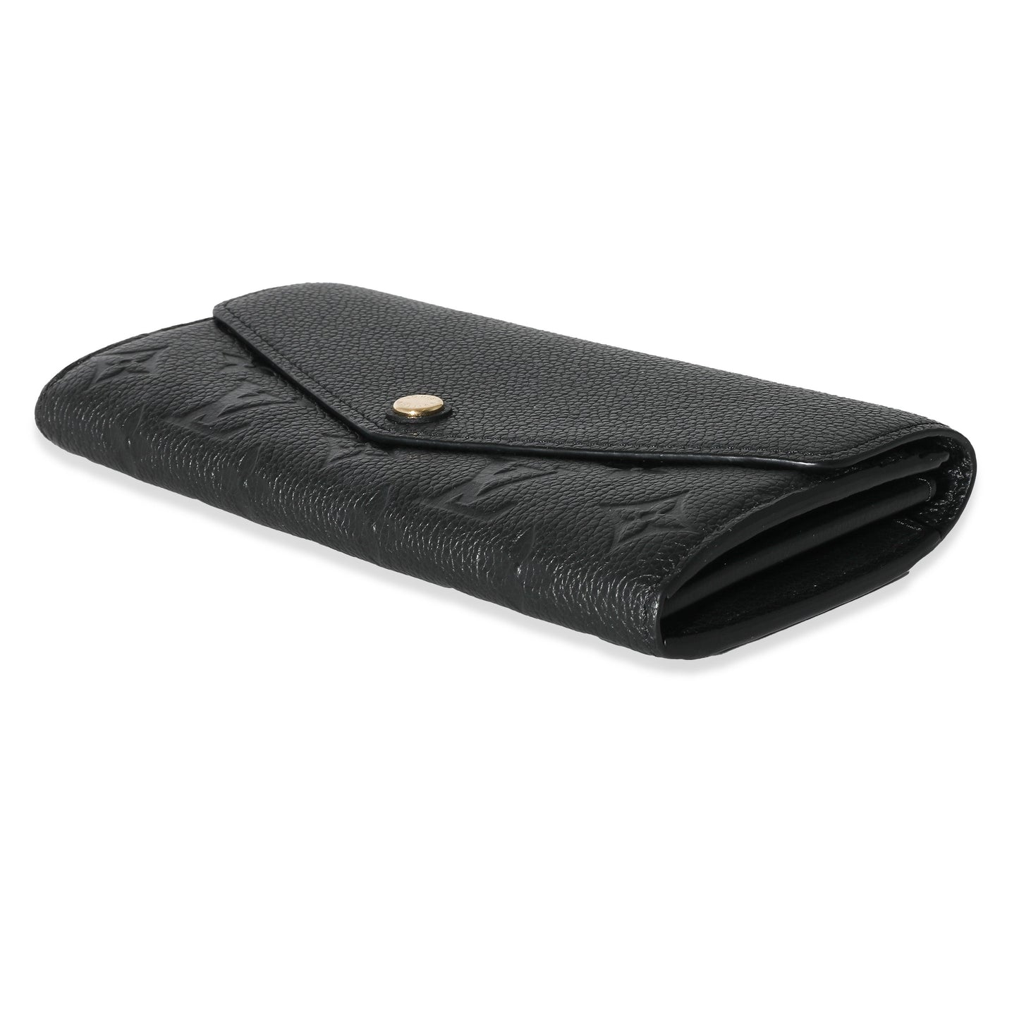 Louis Vuitton Louis Vuitton Black Empreinte Sarah Wallet