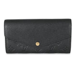 Louis Vuitton Louis Vuitton Black Empreinte Sarah Wallet