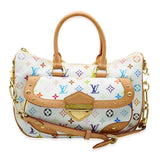 Louis Vuitton Louis Vuitton x Takashi Murakami White Monogram Multicolore Canvas Rita