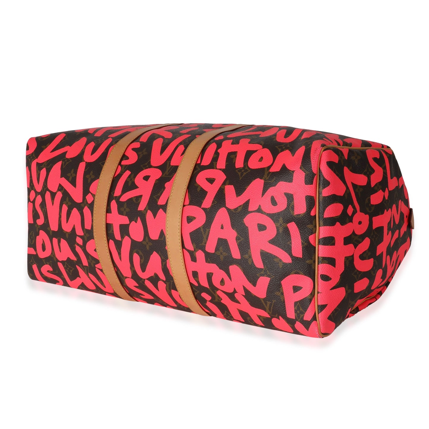 Louis Vuitton Louis Vuitton x Stephen Spro  Pink Monogram Graffiti Keepall 50