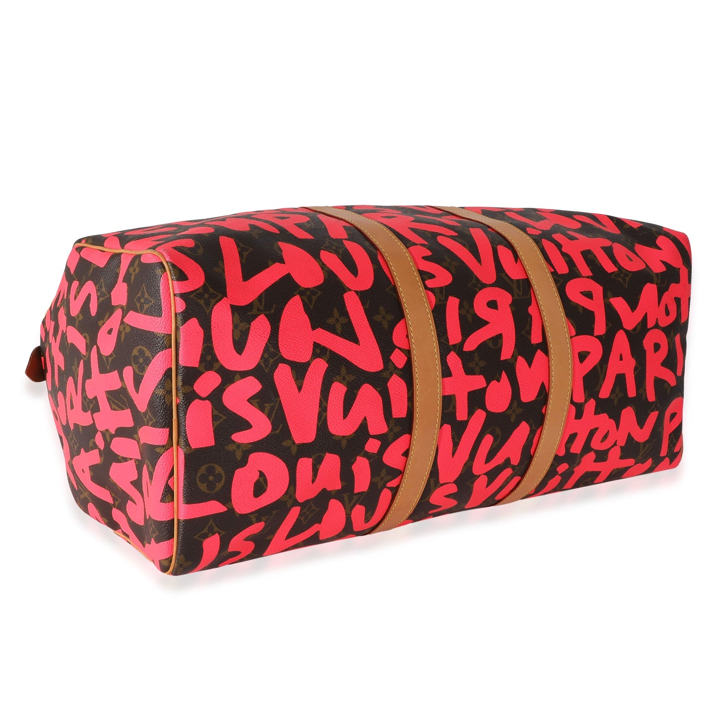 Louis Vuitton Louis Vuitton x Stephen Spro  Pink Monogram Graffiti Keepall 50
