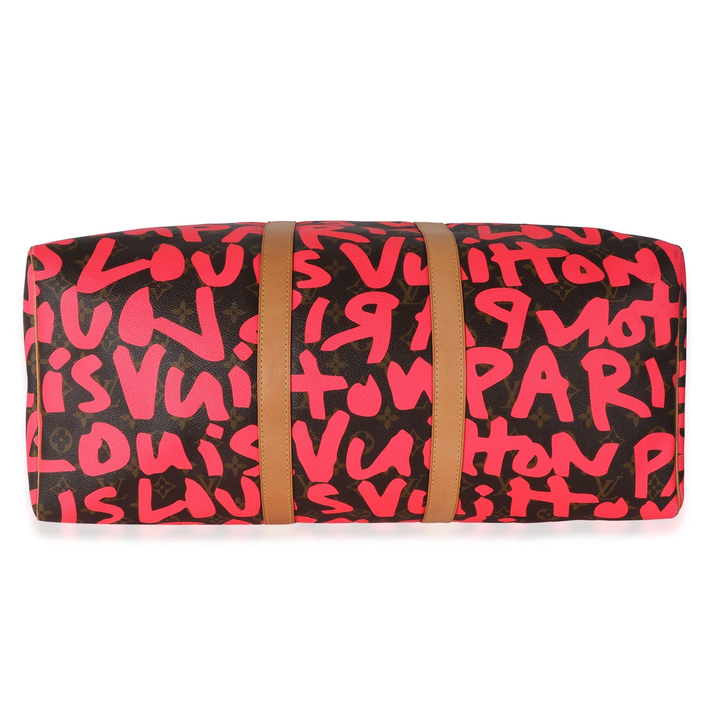 Louis Vuitton Louis Vuitton x Stephen Spro  Pink Monogram Graffiti Keepall 50