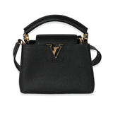 Louis Vuitton Louis Vuitton Black Taurillon Mini Capucines