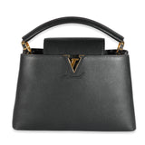 Louis Vuitton Black Taurillon Capucines MM