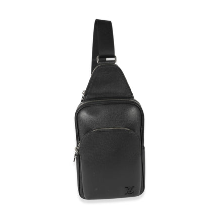 Louis Vuitton Louis Vuitton Black Taiga Avenue Sling Bag
