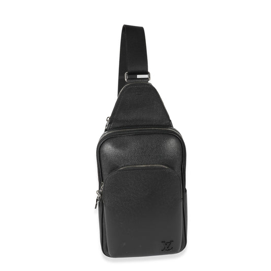 Louis Vuitton Louis Vuitton Black Taiga Avenue Sling Bag