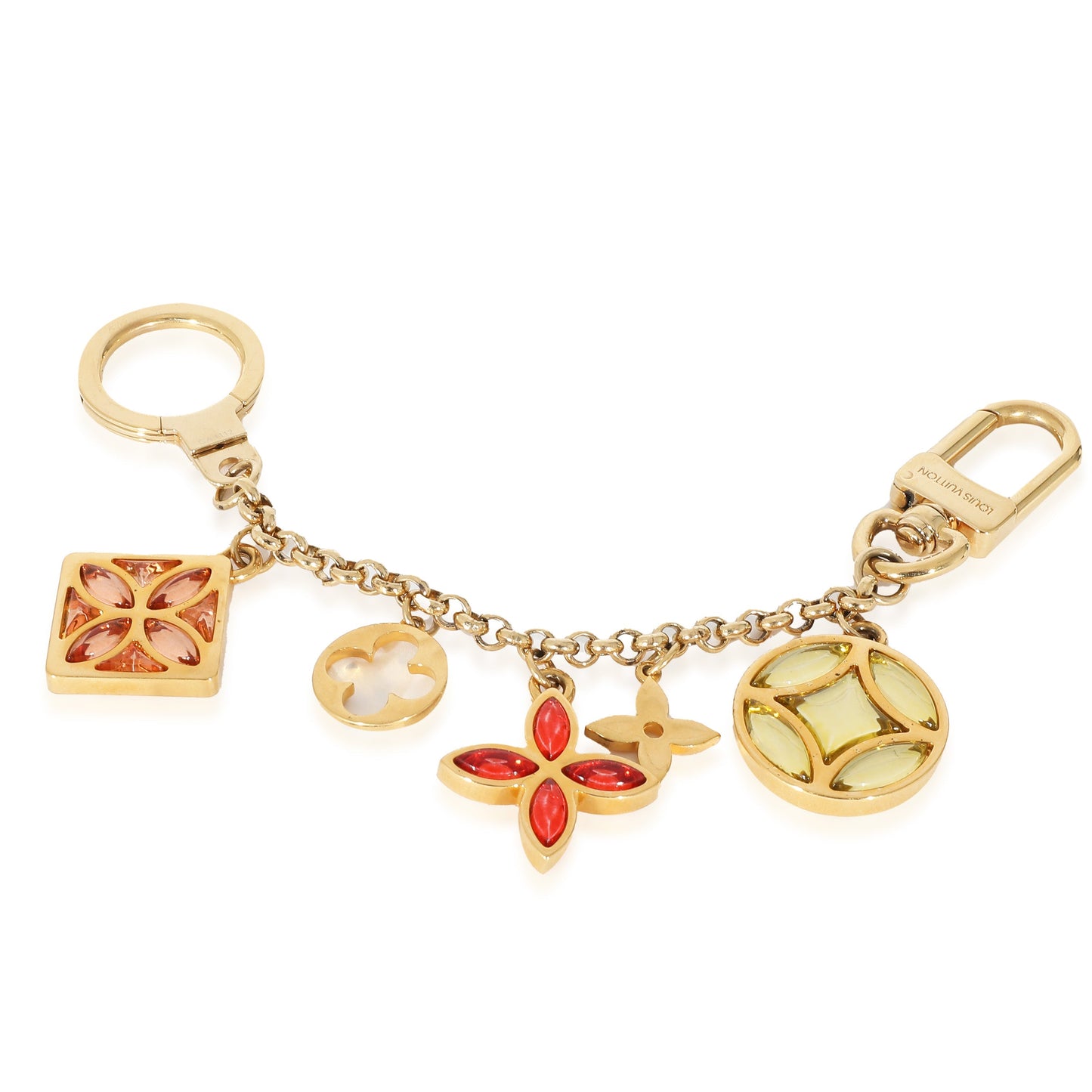 Louis Vuitton Louis Vuitton Gold Metal Ice Flower Bag Charm