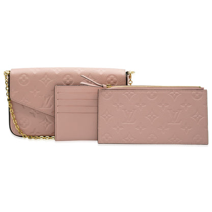 Louis Vuitton Louis Vuitton Rose Poudre Monogram Empreinte Félicie Pochette